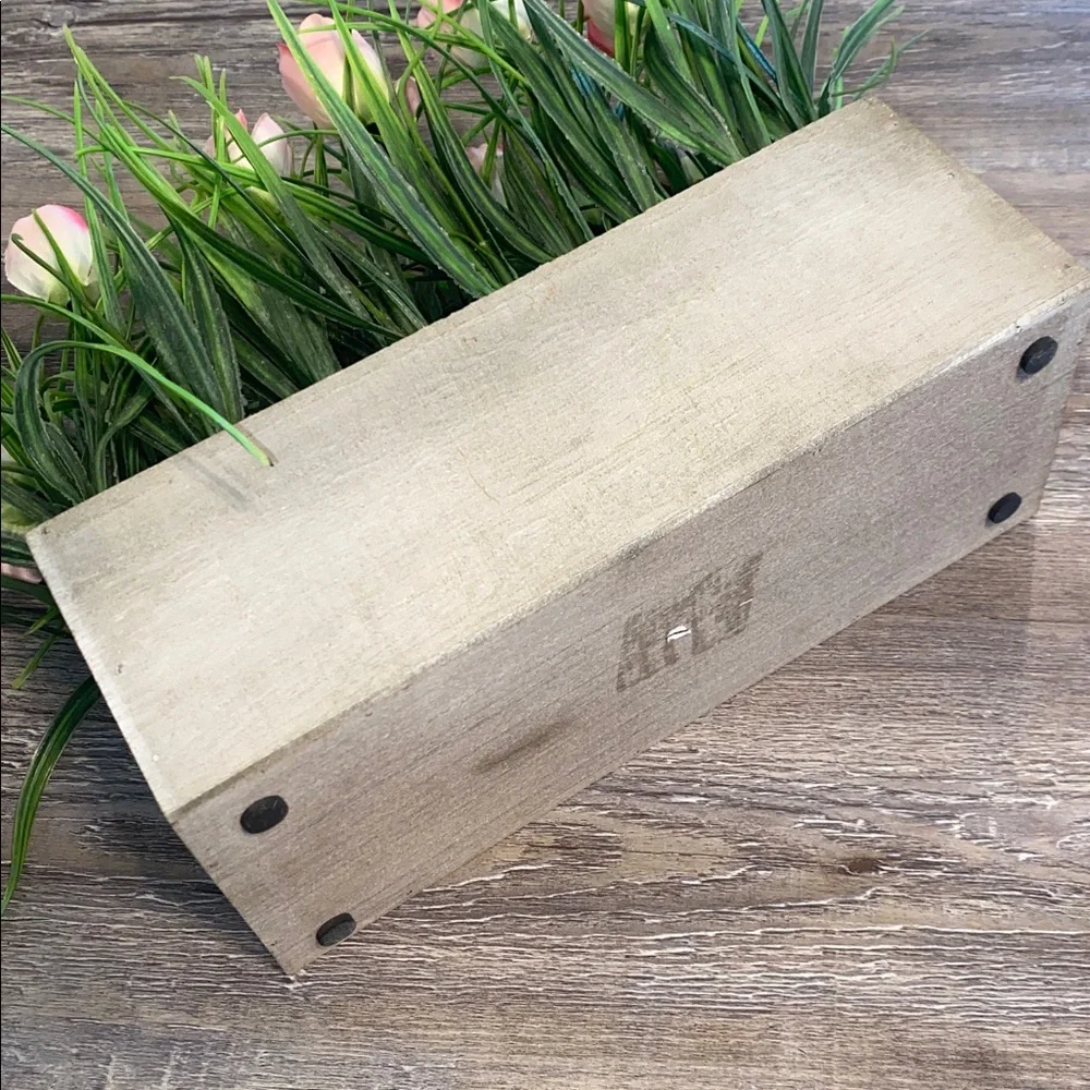 NWOT HOMEGOODS Faux Pink Floral Boxed Grass Decor